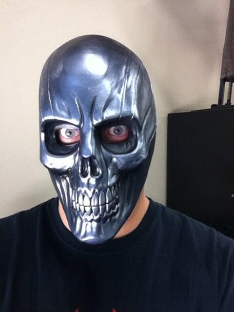 evntmkr's tweet photo. Created a new mask of Black Mask for Batman GameStop Show! http://t.co/0oFnuH4wX3