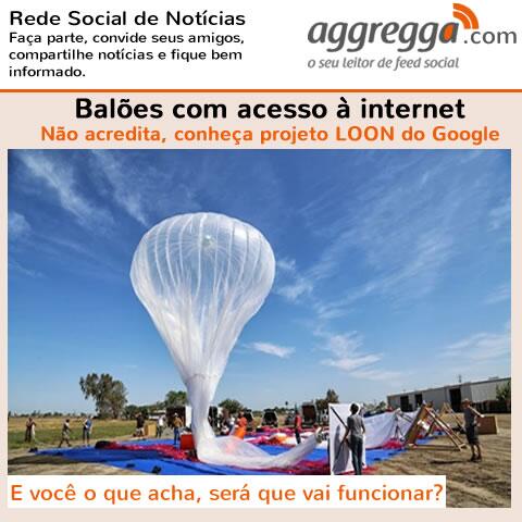 aggregga's tweet photo. Balões com acesso à internet.
Não acredita, conheça projeto LOON do Google http://t.co/XB8UOUwTfx http://t.co/RH4xaVHT13