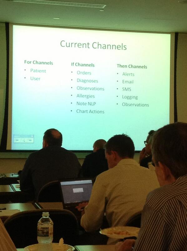 Channels used for RAVE #CDSS #emrsummit #emrinnovation