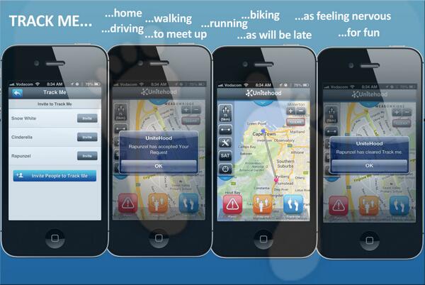 Nervous walking or driving alone at night?, #Track Me for #safety or for #social #interaction with #Unitehood.