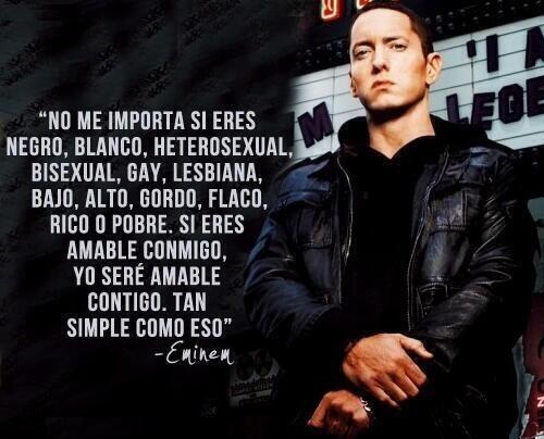 No me importa si eres negro, blanco, heterosexual, gay, lesbiana, bajo, alto, gordo, flaco, rico o pobre..