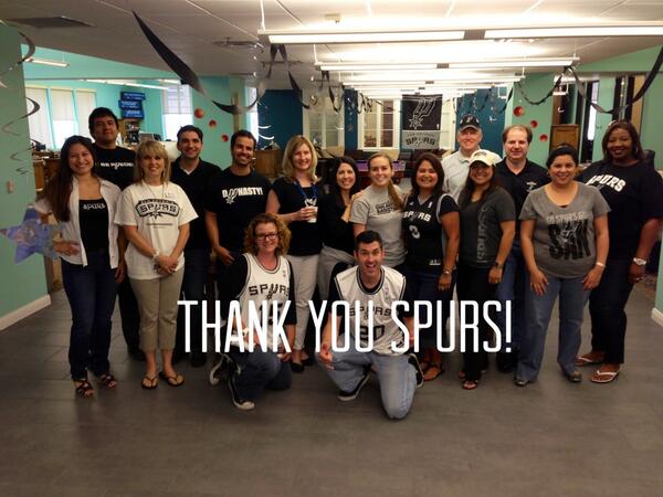 GDCinspires's tweet image. Welcome home Spurs! Thanks for a great run! #GoSpursGo