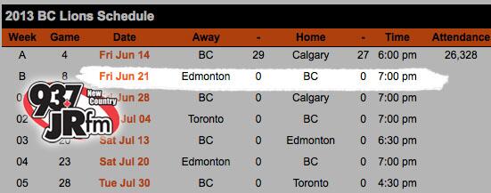 937JRCountry's tweet photo. RT this post to be entered in to win a pair of tickets to tonight's @BClions game! We'll draw a winner at 1:30pm http://t.co/jjoLUI7UV7