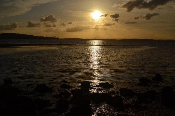 Mr_Mark_Brown's tweet image. #BBCMidsummer Sunset - A view from Cramond Island.