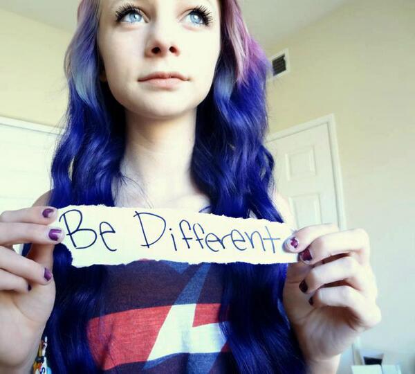MorganSkyler16's tweet photo. Be different,Be you,be who you are http://t.co/D4ze0wD0Tc