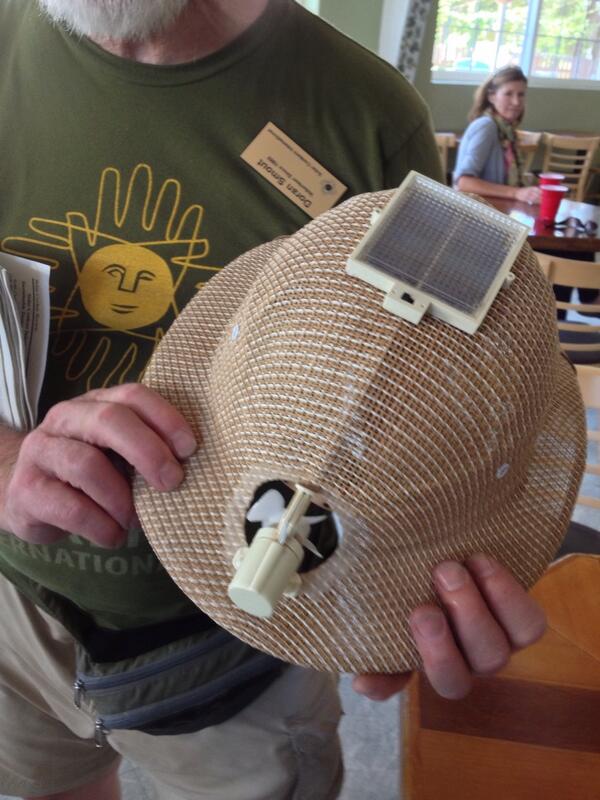 Barkley D. Beer on X: Check out this safari hat with solar-powered fan!  #soakupthesolstice  / X