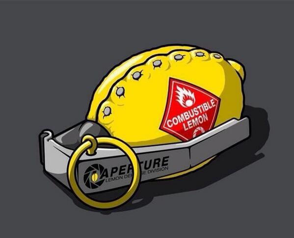 The_Red_Pyro's tweet image. *Holds up a lemon-grenade*