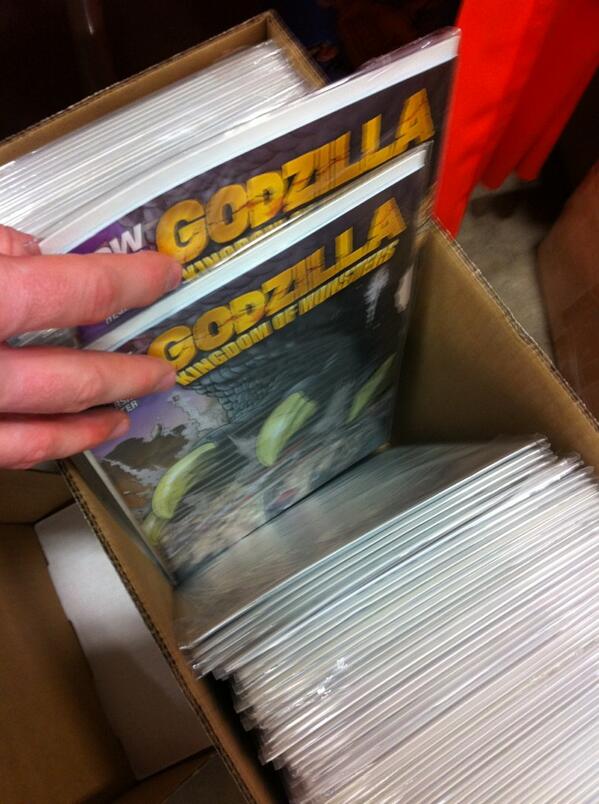 spankzilla85's tweet image. About to sign 100 Godzilla comic covers...AGAIN! #eyeofthetiger #ACE2013