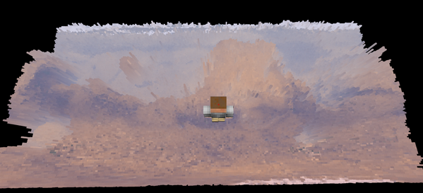 shamakry's tweet image. Zooming out as you rocket away from @voxeljs mars #hackingmars2013