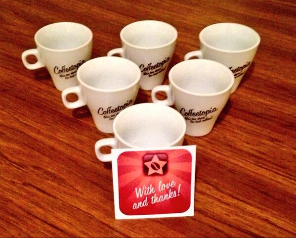 .<a href="/coffeetopia_app/">Coffeetopia App</a> The cups have arrived! ... Which means exciting times soon as the app will be ready soon!!