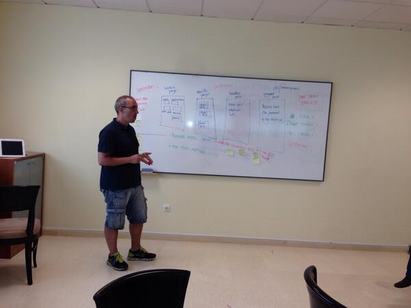 rcanalesmora's tweet image. Avanzando en taller de historias de usuario con @JuanmaGomeR en #aos2013