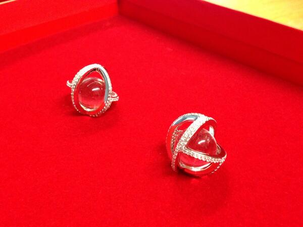 RubyGoldJewels's tweet image. Gorgeous Lara Bohinc Silver Planetaria Stud Earrings with Cubic Zirconia. rubygold.co.uk #jewellery