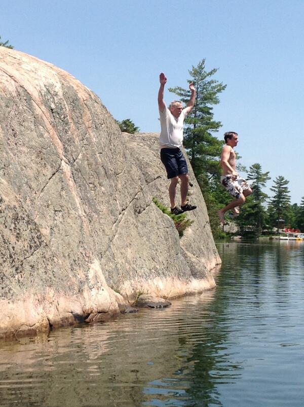 Rock jumping at the Bob