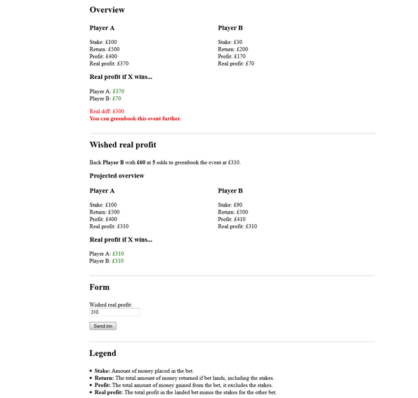 kjetilh_'s tweet image. Made this nice little tool to greenbook (cover bet) bets. Anyone interested? #bettingtools #groundbreakingdesign
