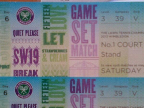 olijaycock's tweet photo. #Wimbledon here I come... 1 week, 7 days, 156 hours, 9,360 minutes, not that I'm counting! http://t.co/HkPOcm1Cmz