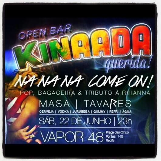Publicaai's tweet photo. É Hoje Kinaada Querida open bar! e o PUBLICAÍ vai está lá registrando tudoo... http://t.co/Y0r3mGpR5r