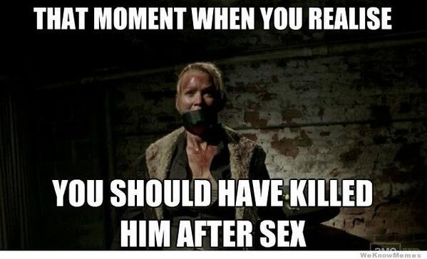TheWalkingJoke's tweet photo. She just couldn't.. http://t.co/dCBOWdWwXc