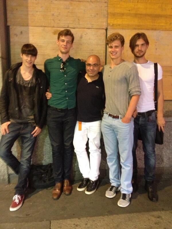 ninaOMM's tweet photo. Beware of these model boys!  So fun! #milanfashionweek #malemodel #aimmodelmanagement http://t.co/suMGSDCRbq