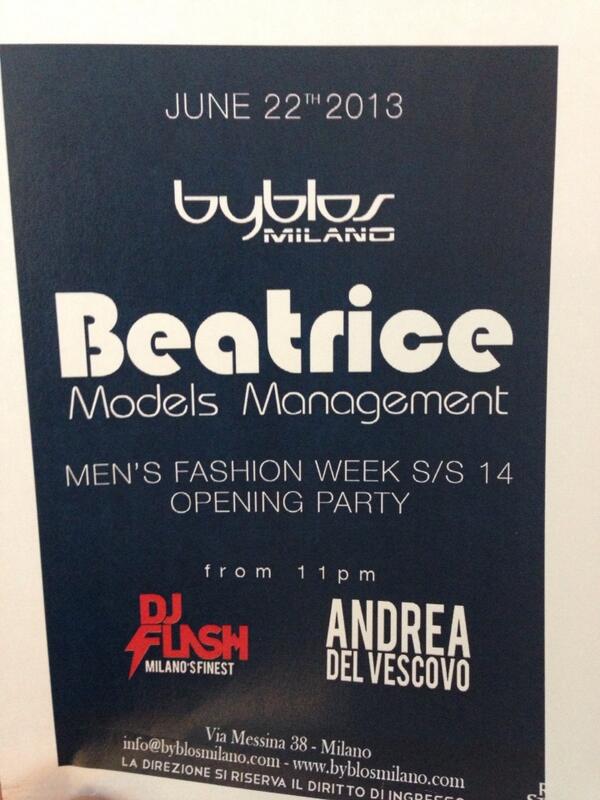 ninaOMM's tweet photo. Now that was a fun night! #beatrice #milanfashionweek #model http://t.co/83eQCTiueH