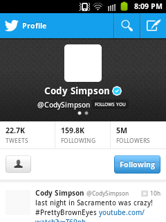 blastbiebah's tweet photo. Who wants a DM to @CodySimpson ? :) #CodySimpson http://t.co/sajpN1lKhC