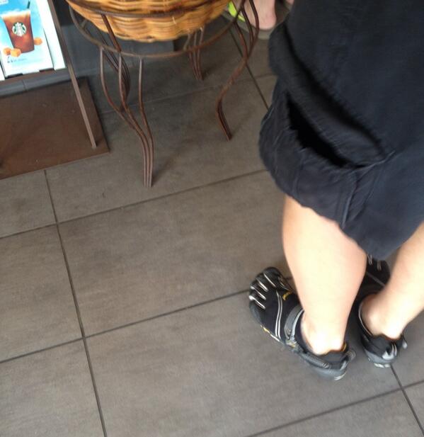 SandraJRodger's tweet photo. I really don't like the toe shoes. Are they even comfortable? http://t.co/Pj8sGBCmIF