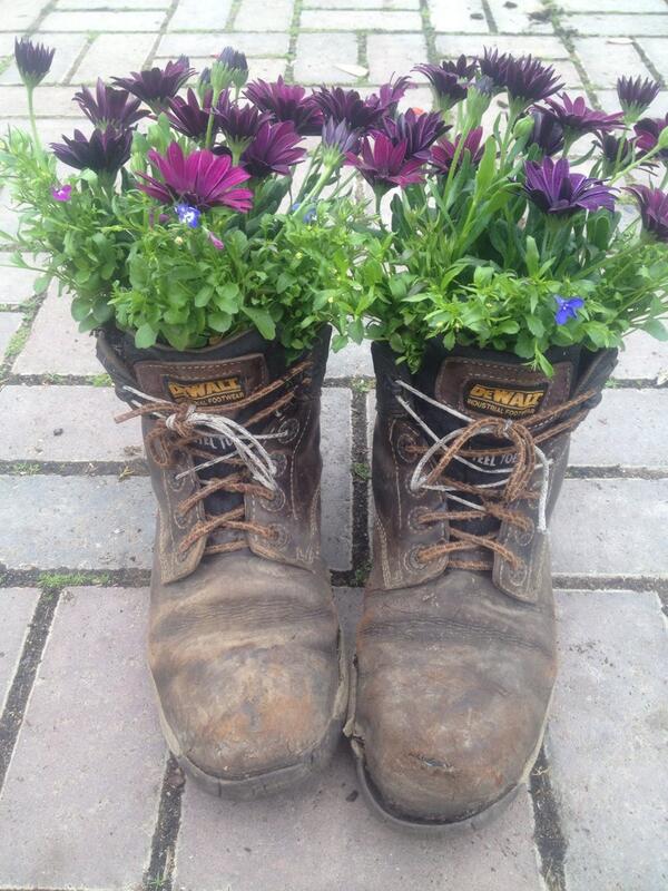 Retired my old boots! #gardening