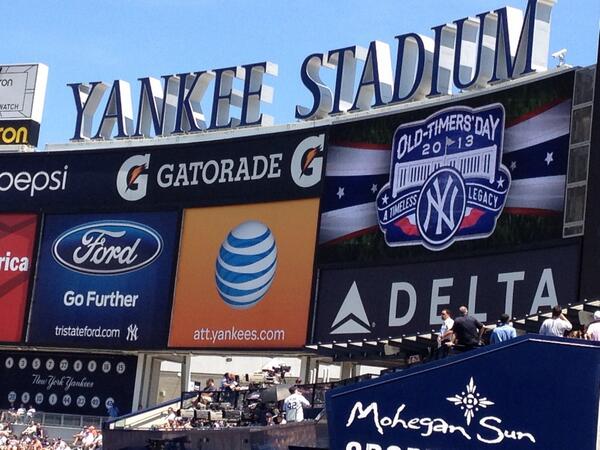ritameyerson's tweet image. &quot;Old Timers Day&quot; @Yankees Stadium. @gwGSEHD interesting #corporateculture study on #organizationalmemory.