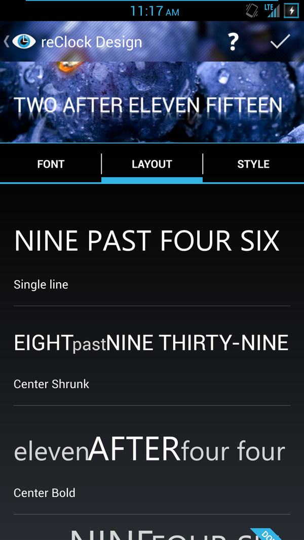 SevenPluAndroid's tweet photo. Here's a preview of what's to come with version `due v1` of #reClock! The beta is now live on Google Play. http://t.co/qXJKSQe4j9
