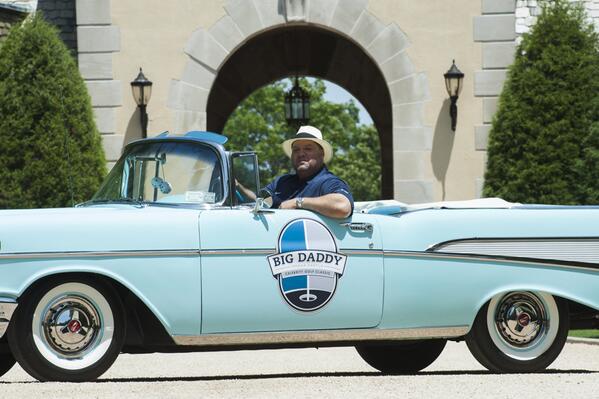 Big Daddy has showed up in style #BDgolf, go to bit.ly/BDgolf to learn more about these 2 charities.