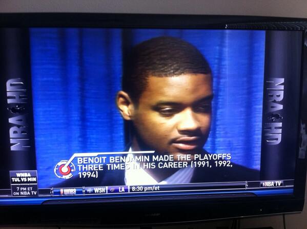 SeanTPendergast's tweet photo. A very "Clipper" number three overall pick back in 1985 #BenoitBenjamin... http://t.co/U6qt9QIZsA