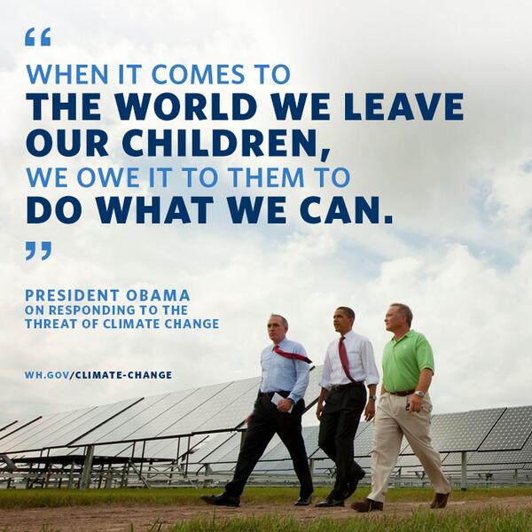 RT if you agree: We owe it to our kids to address climate change before it's too late. at.wh.gov/mjdyj,