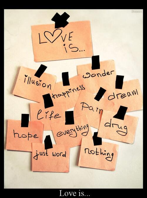 SoDamnRomantic's tweet photo. What is love ? Love is... http://t.co/ARVk72Io0T