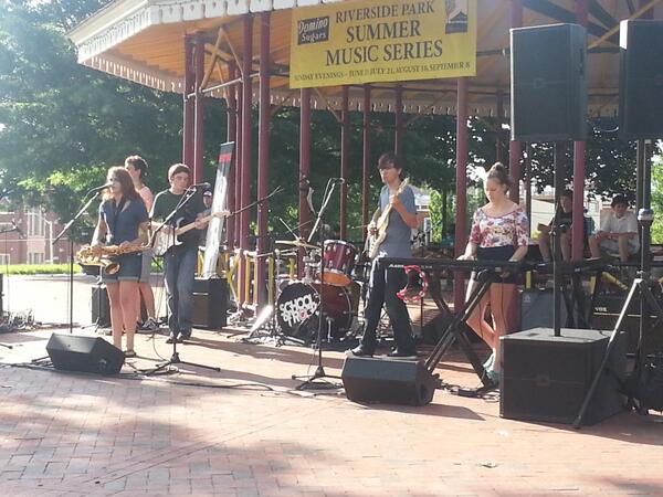 Money by Pink Floyd at Riverside Park, Baltimore. Playing till 8pm. Come on down!