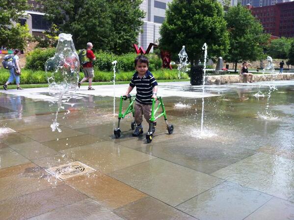 Chilling out in St Louis City Gardens, Awesome!