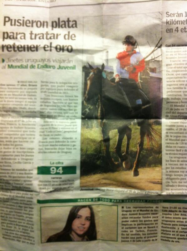 jotafdp's tweet photo. Genia @OrianaRicca entrevistada hoy en @elpaisuy  un orgullo!!!  4 de julio Peña en cimarrón, ahí vamos a estar!! http://t.co/QOuVZadCcs
