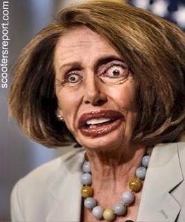 Botox Pelosi wants to take all the illegals home with her ...