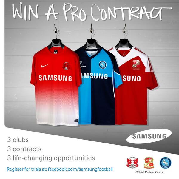 wearecreativ's tweet image. Click to find out more about Win A #ProContract 2013 - procontract.samsungfootball.com  Please ReTweet! @samsungfootball