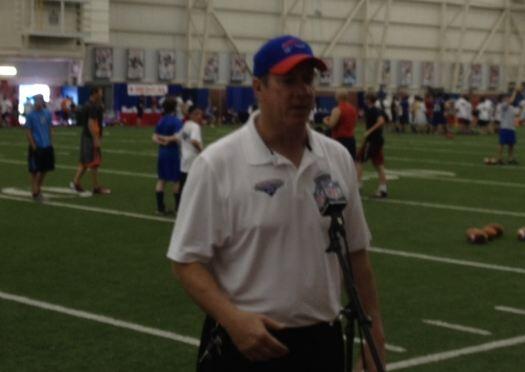 BuffaloFAMbase's tweet photo. Jim 1, Cancer 0. RT @WGRZ Jim Kelly at Ralph Wilson Fieldhouse on Monday #bills #billsmafia #prayersforjk http://t.co/be2iPpxb6B
