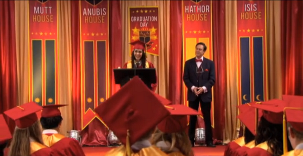 At Graduation giving my Valedictorian speech.