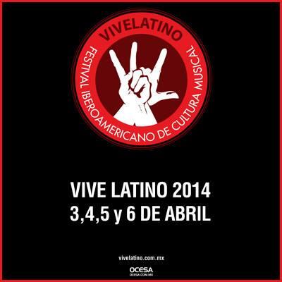 Pluggedmx's tweet photo. El festival @vivelatino nos dio a conocer las fechas de su próxima edición 2014 3, 4, 5 y 6 de abril. http://t.co/q7tkk3jSvI