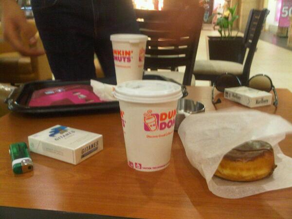 dunkin cigarette Dunkin Donuts #coffee #cigarettes #studying