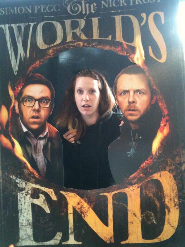 irishfarry's tweet photo. @thaynamcl the fantastic Thayna, Sound Assistant on..... 'the World's End' http://t.co/CtTzLd6GVo