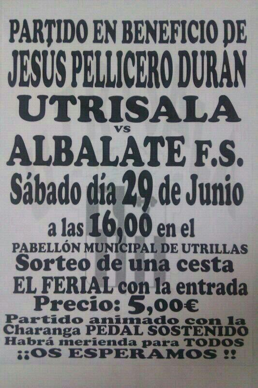 PedalSostenido's tweet photo. ¡El próximo sábado 29 estaremos en el Pabellón de Utrillas animando a Utrisala! #PartidoBenéfico http://t.co/T9NX7bhm7X