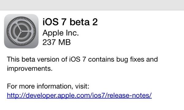 Apple lanza la nueva beta de iOS 7