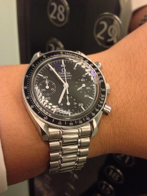 speedmaster reduced on wrist