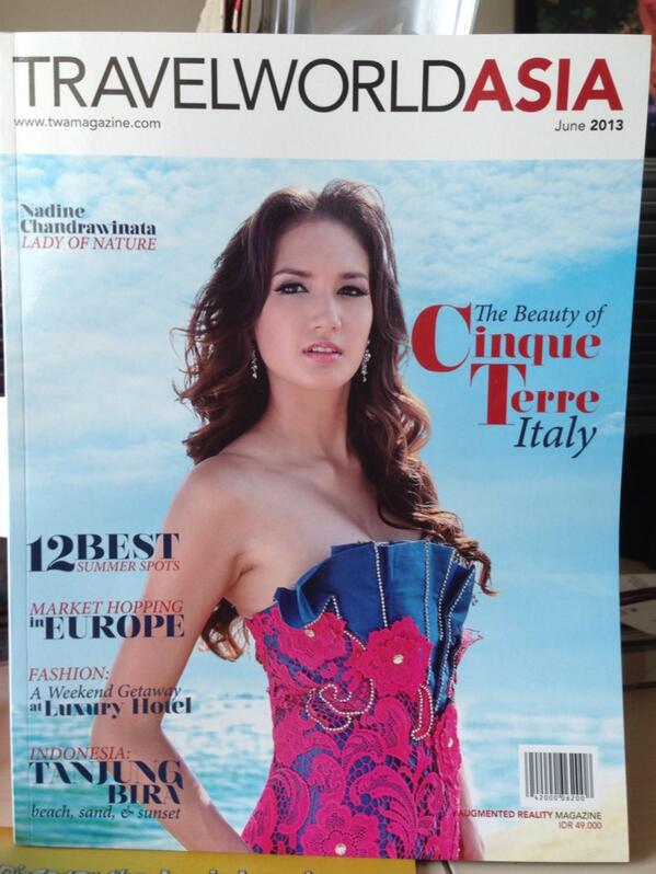 2nd Edition, Travel World Asia Magazine, cover <a href="/nadinelist/">nadine chandrawinata</a> available at your favorite book store :)