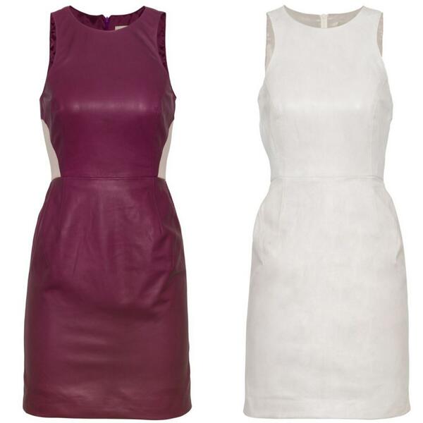 RunwayBrooklyn's tweet photo. Online now!!!! White Suede Angle leather dress x http://t.co/7mexpK7rg5