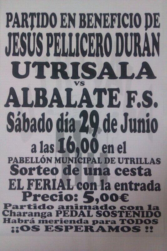 _UTRISALA_'s tweet photo. El sabado os esperamos a todos para una buena causa. Animara la charanga @PedalSostenido . http://t.co/qvm6rYkE3w