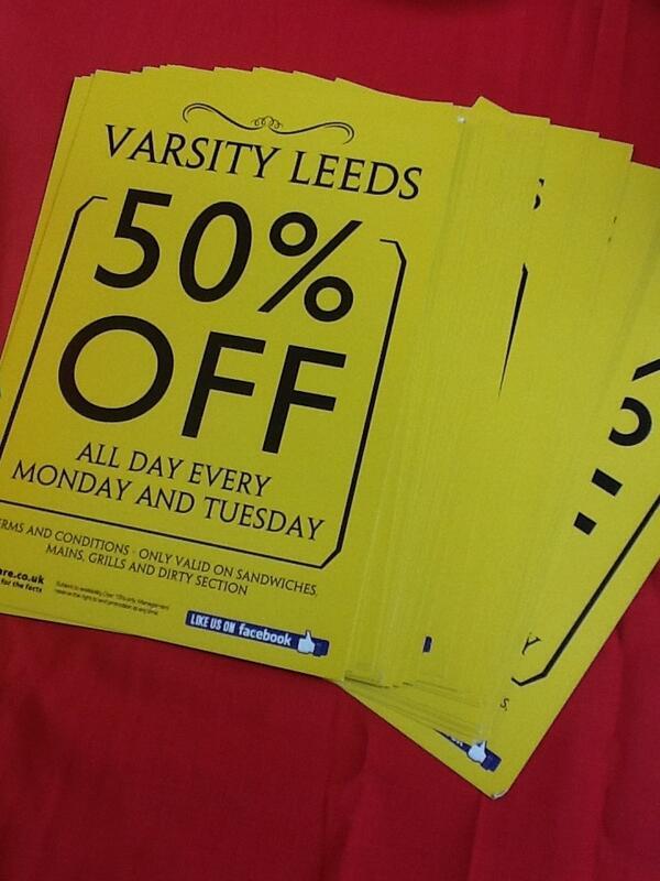 MerchantLeeds's tweet photo. The Sun is out Leeds! Keep that happy mood going and enjoy 50% off of our food ALL DAY today!!!

See you soon :) http://t.co/IsGmR6Iy2r
