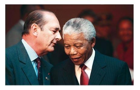 Je veux souhaiter à Nelson Mandela un bon voyage, je pense à lui et à nos rencontres diverses.